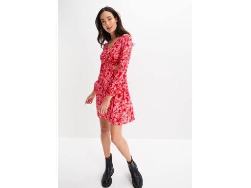 B.P.C sukienka z nadrukiem wiskoza z wycięciami ^52