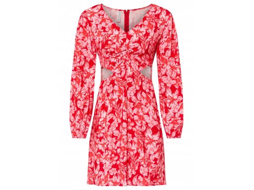 B.P.C sukienka z nadrukiem wiskoza z wycięciami ^52