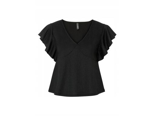 B.P.C bluzka czarna z krepy 36/38.