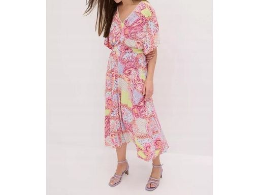 B.P.C letnia sukienka we wzory midi r.44/46