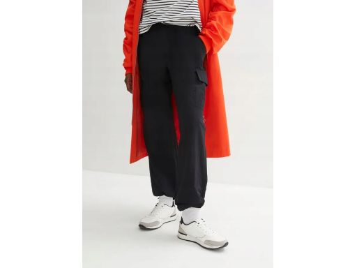 B.P.C spodnie bojówki damskie czarne luźniejsze ^38