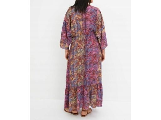 B.P.C długa sukienka wielokorowa r.48