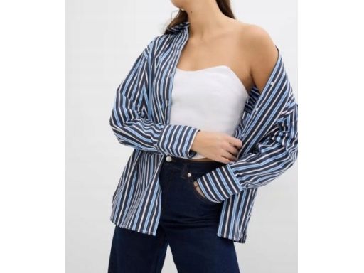 B.P.C top biały krótki gorsetowy z zamkiem r.40