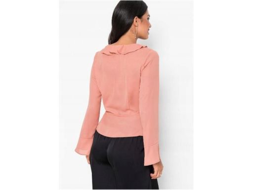 B.P.C bluzka morelowa falbanki r.36