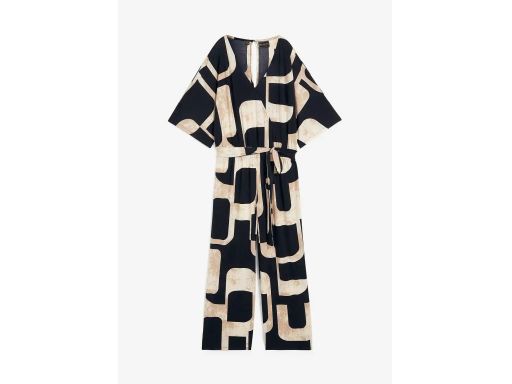 B.P.C kombinezon we wzory czarno-beżowy r.40/42