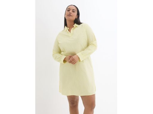 B.P.C bawełniana sukienka szmizjerka w paseczki żółte r.36