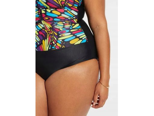 B.P.C kostium kąpielowy czarny z kolorowym wzorem ^38