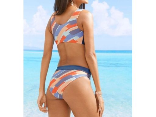 B.P.C sportowe bikini bustier kolorowe r.38(75C)
