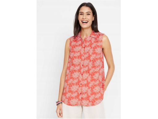 *B.P.C bluzka koszulowa koralowa we wzory 44.