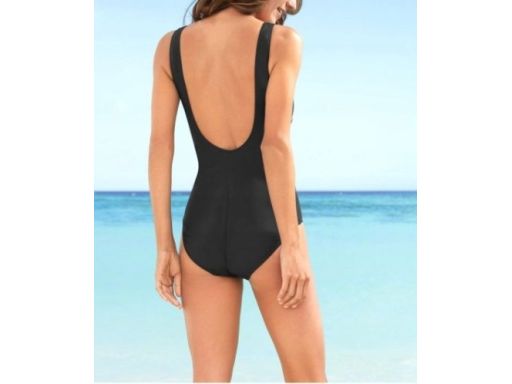 B.P.C kostium jednoczęściowy czarno-niebieski r.50