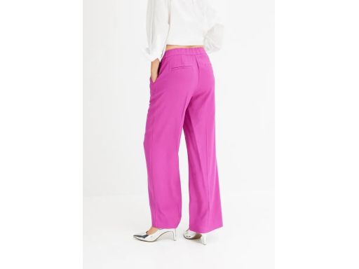 B.P.C spodnie fioletowe Marlena damskie luźne, proste r.46