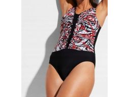 B.P.C kostium jednoczęściowy we wzór z efektem 2w1 r.42