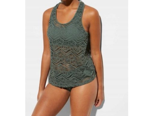 B.P.C tankini oliwkowe ażurowe r.48