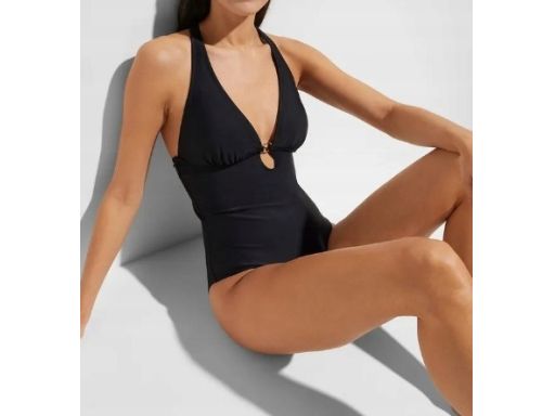 B.P.C kostium kąpielowy czarny odkryte plecy r.40