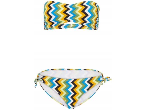 B.P.C biniki w paski kolorowe opaska bandeau ^46