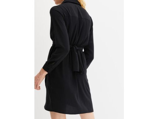 B.P.C sukienka czarna z założeniem kopertowym r.42
