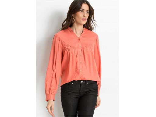 B.P.C koralowa bluzka koszulowa z wiskozy r.40