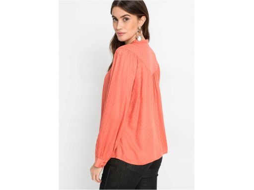 B.P.C koralowa bluzka koszulowa z wiskozy r.40