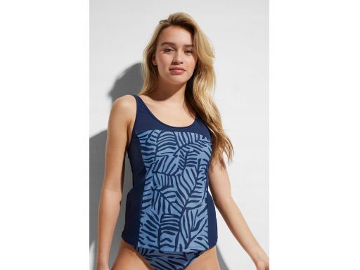 B.P.C granatowe tankini z nadrukiem ^42