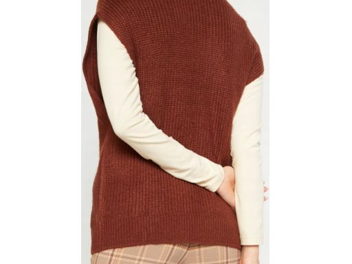 B.P.C kamizelka dzianinowa brązowa 52/54.