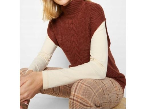 B.P.C kamizelka dzianinowa brązowa 52/54.