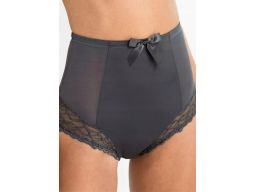 B.P.C. majtki figi panty shape antracytowe z koronkÄ… r.36