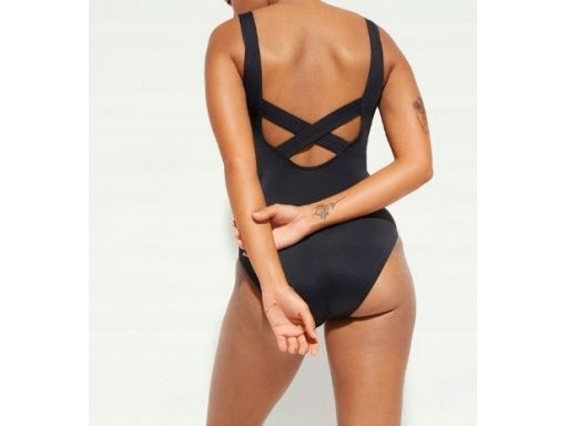 B.P.C kostium jednoczęściowy czarny gładki r.40