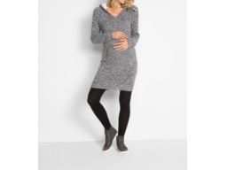 B.P.C dzianinowa ciążowa sukienka kaptur z misiem 36/38.