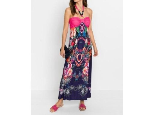 B.P.C sukienka letnia długa nadruk r.44/46