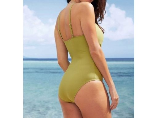 B.P.C Kostium kąpielowy oliwkowy modelujący r.48