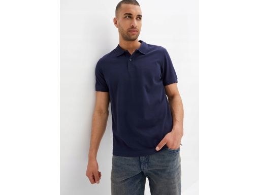 B.P.C t-shirt polo męski bawełniany granatowy ^52/54, L