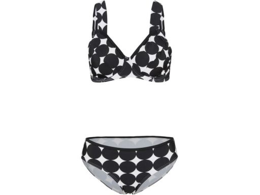 B.P.C bikini czarno-białe w duże grochy 42 (80C).