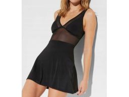 B.P.C czarna sukienka kÄ…pielowa shape siateczka 42.