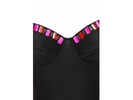 B.P.C kostium jednoczęściowy z kamieniami czarny r.42 (80E)