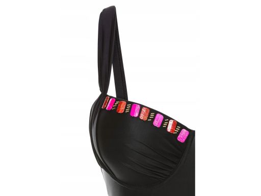 B.P.C kostium jednoczęściowy z kamieniami czarny r.42 (80E)