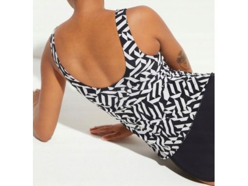 B.P.C kostium kąpielowy czarno-biały we wzory 42.