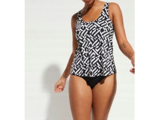 B.P.C kostium kąpielowy czarno-biały we wzory 42.