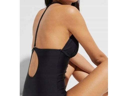 B.P.C kostium kąpielowy czarny odkryte plecy 40.