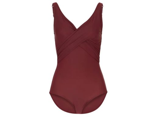 B.P.C kostium kąpielowy modelujący klasyczny ciemny fiolet 44.