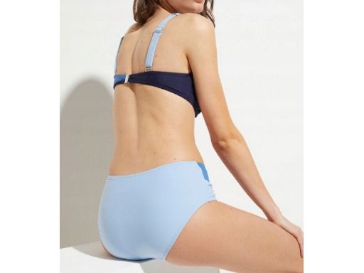 B.P.C bikini granatowo niebieskie na fiszbinach z figami r.50(100D)