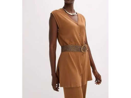 B.P.C kamizelka dzianinowa cienka brązowa ^44/46