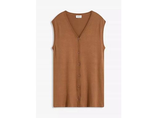 B.P.C kamizelka dzianinowa cienka brązowa ^44/46