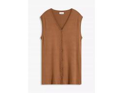 B.P.C kamizelka dzianinowa cienka brązowa ^44/46