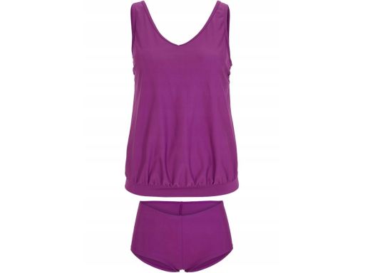 B.P.C tankini ciemny fiolet z bokserkami 46.