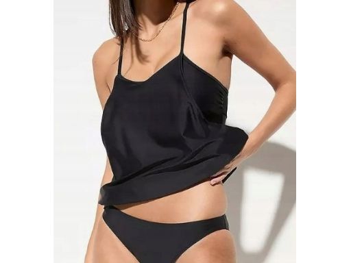 B.P.C tankini 2w1 z wbudowanym topem czarne r.46