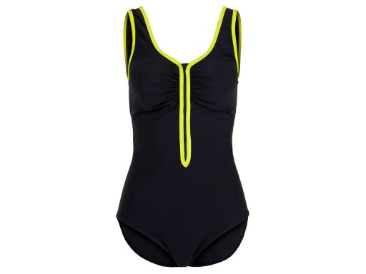 B.P.C kostium jednoczęściowy czarny z neonowym wykończeniem r.54