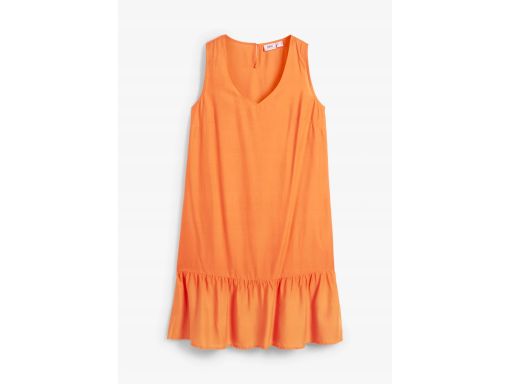 B.P.C sukienka pomarańczowa wiskozowa w fasonie litery A 38.