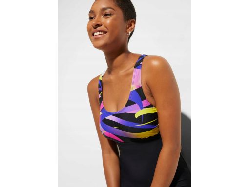 B.P.C kombinezon kąpielowy czarny z kolorowym wzorem ^40