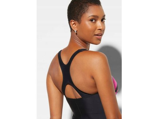 B.P.C kombinezon kąpielowy czarny z kolorowym wzorem ^40