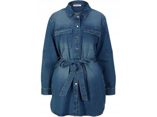 B.P.C jeansowa sukienka z paskiem r.36